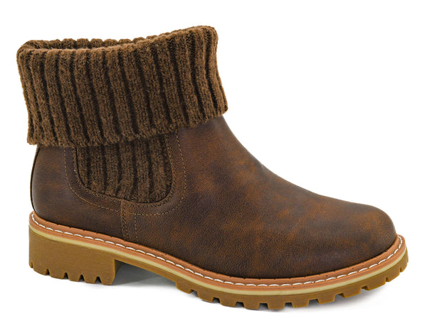 QUIVER BOOTIE - BROWN OILED