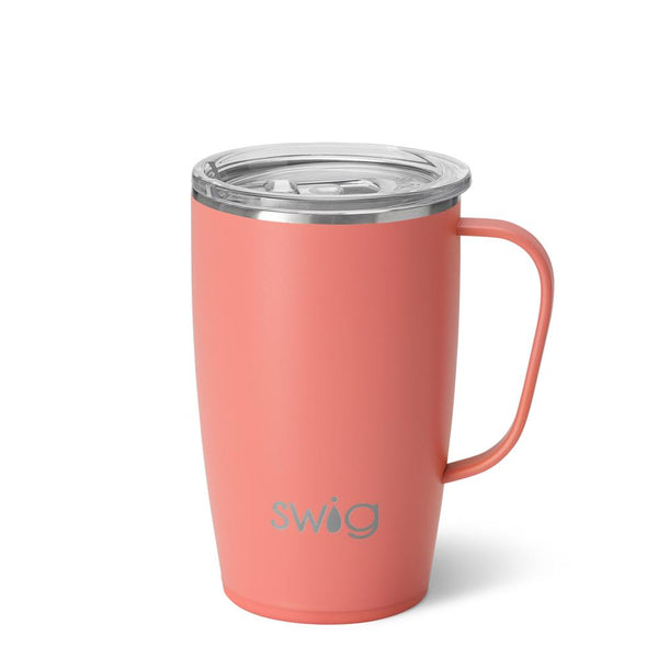 TRAVEL MUG 18 OZ - CORAL