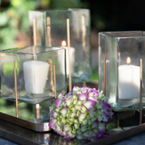 MEDIUM LAGUNA GLASS CANDLE HOLDER
