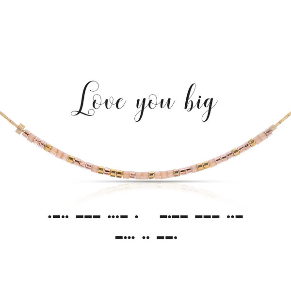 LOVE YOU BIG MORSE CODE NECKLACE