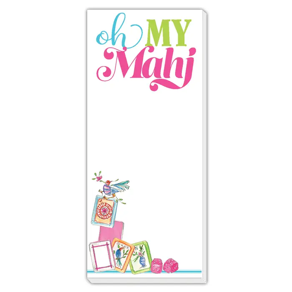 OH MY MAHJ SKINNY NOTEPAD