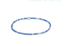 HOPE UNWRITTEN STERLING BRACELET - BRIGHT BLUE