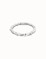 SER IMPARABLE STRETCH BEAD BRACELET - LARGE SILVER