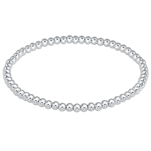 EXTENDS - CLASSIC STERLING 3MM BEAD BRACELET