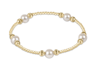 DIGNITY GOLD PEARL PURPOSE 6MM BEAD BRACELET
