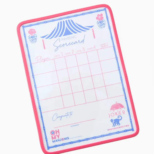 CHINOISERIE MAHJONG SCORECARD