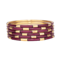 VEDA BANGLES - MAROON