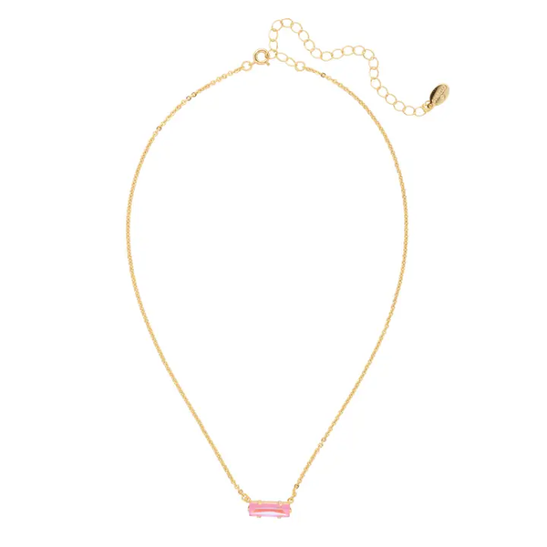 BINDI NECKLACE - GOLD/LIGHT ROSE DELITE