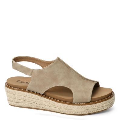 READY OR NOT WEDGE - TAUPE