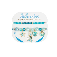 BLUE MERMAID KIDS BRACELET SET