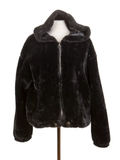 FAUX FUR HOODED JACKET ONE SIZE