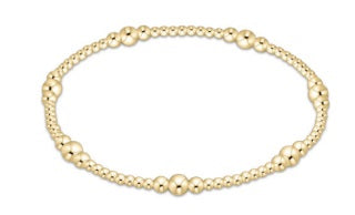 CLASSIC GOLD PURPOSE 4MM BEAD BRACELET