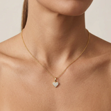 ES GOLD SMALL HEART PENDANT NECKLACE