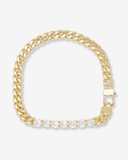 JULIAN LOVES DIAMONS BRACELET - GOLD/WHITE