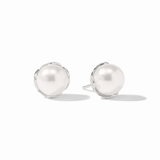 PENELOPE STUD SILVER  - PEARL