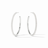 JULIET HOOP SILVER - PEARL